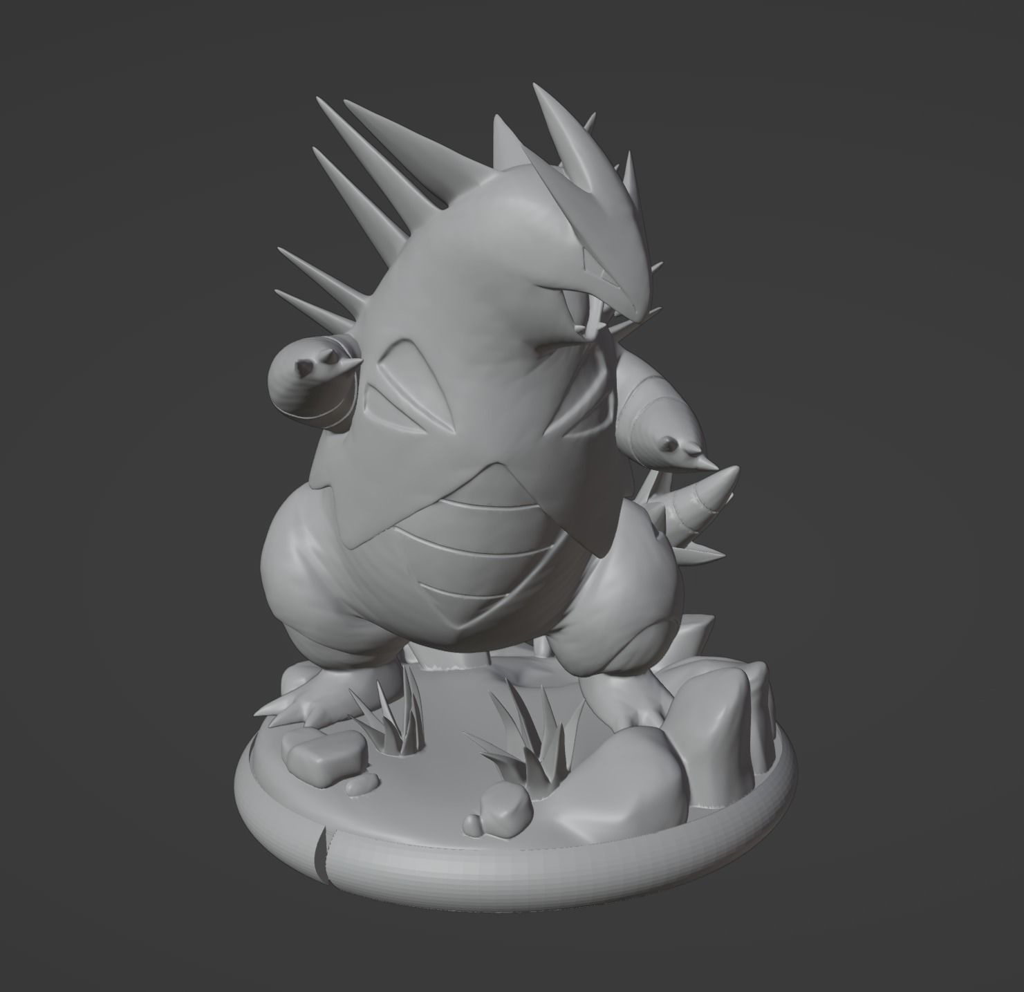 Tyranitar pokemon 3D print model 3D print model_5