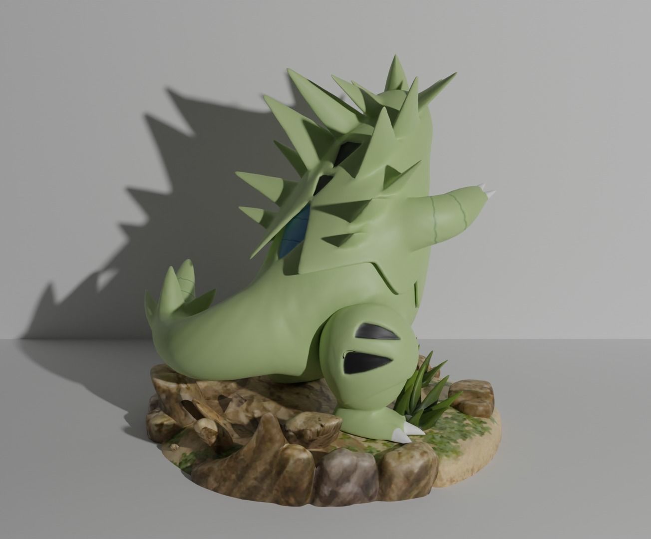 Tyranitar pokemon 3D print model 3D print model_3