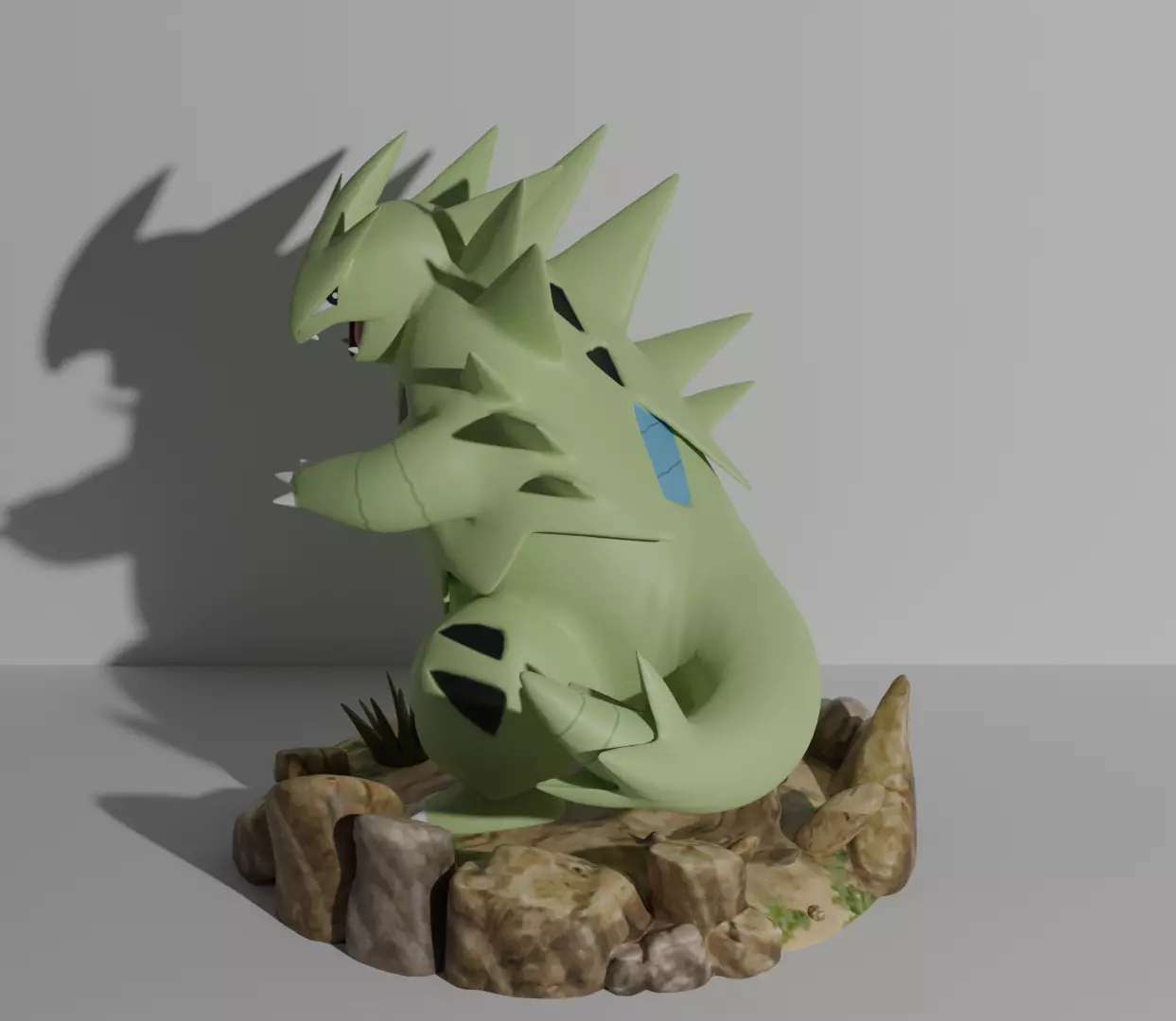 Tyranitar pokemon 3D print model 3D print model_0