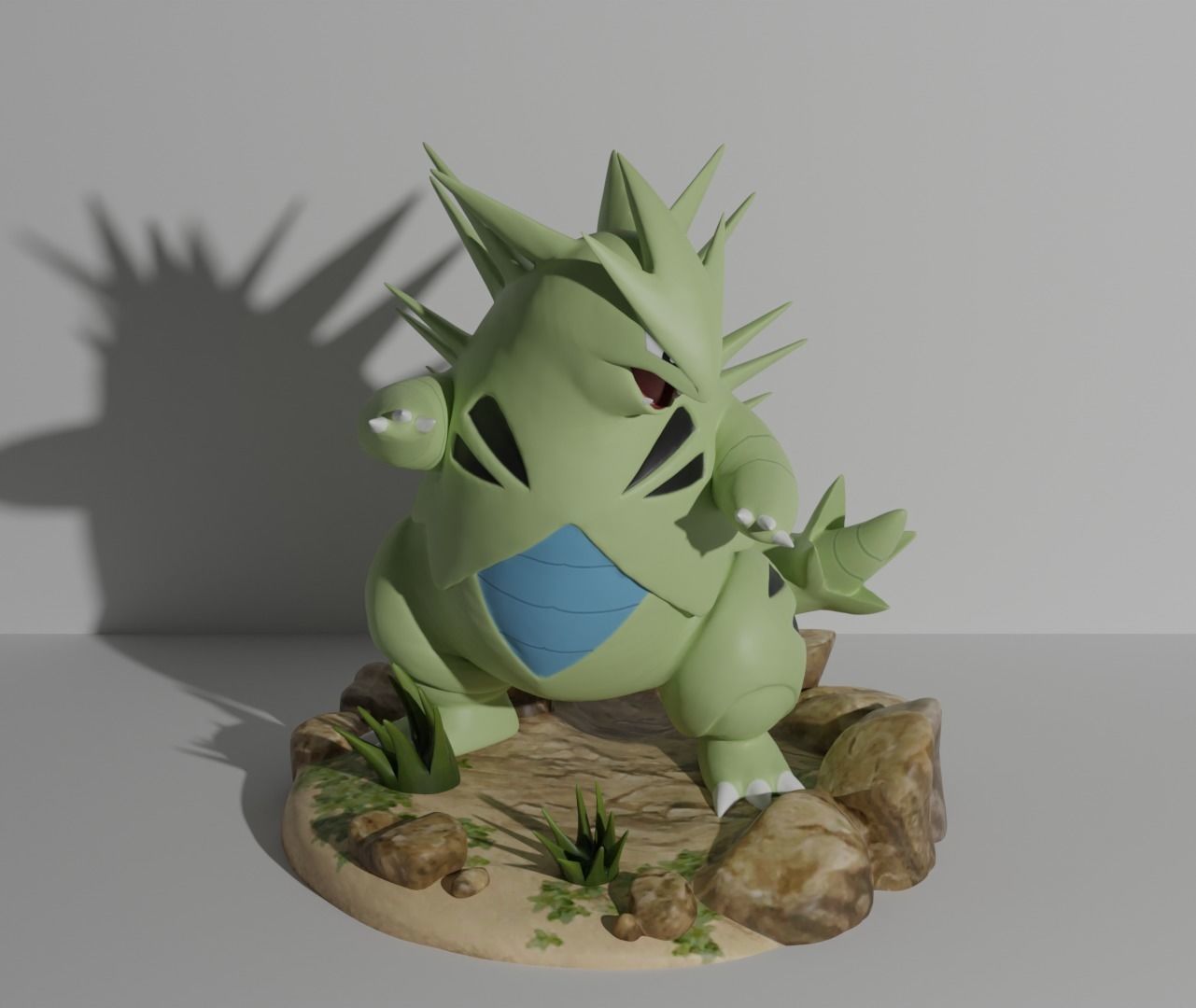 Tyranitar pokemon 3D print model 3D print model_1