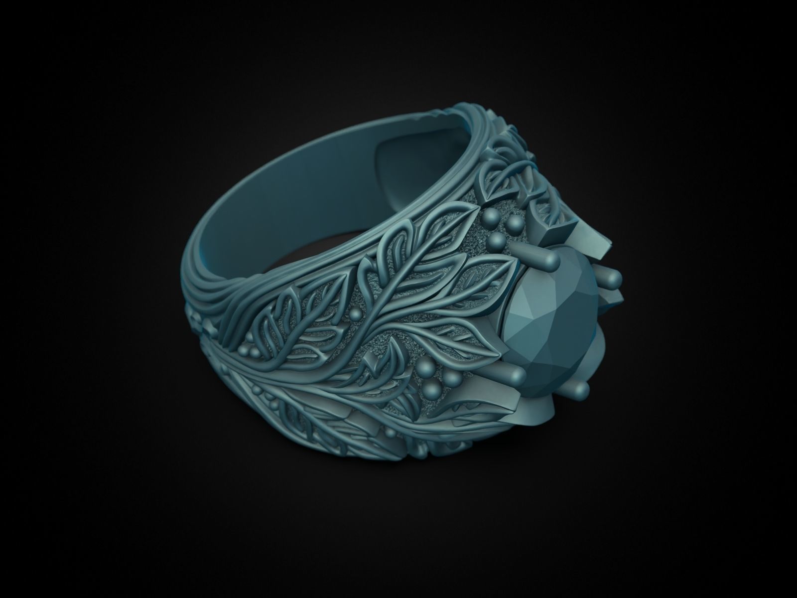 Ring Winter 3D print model_13