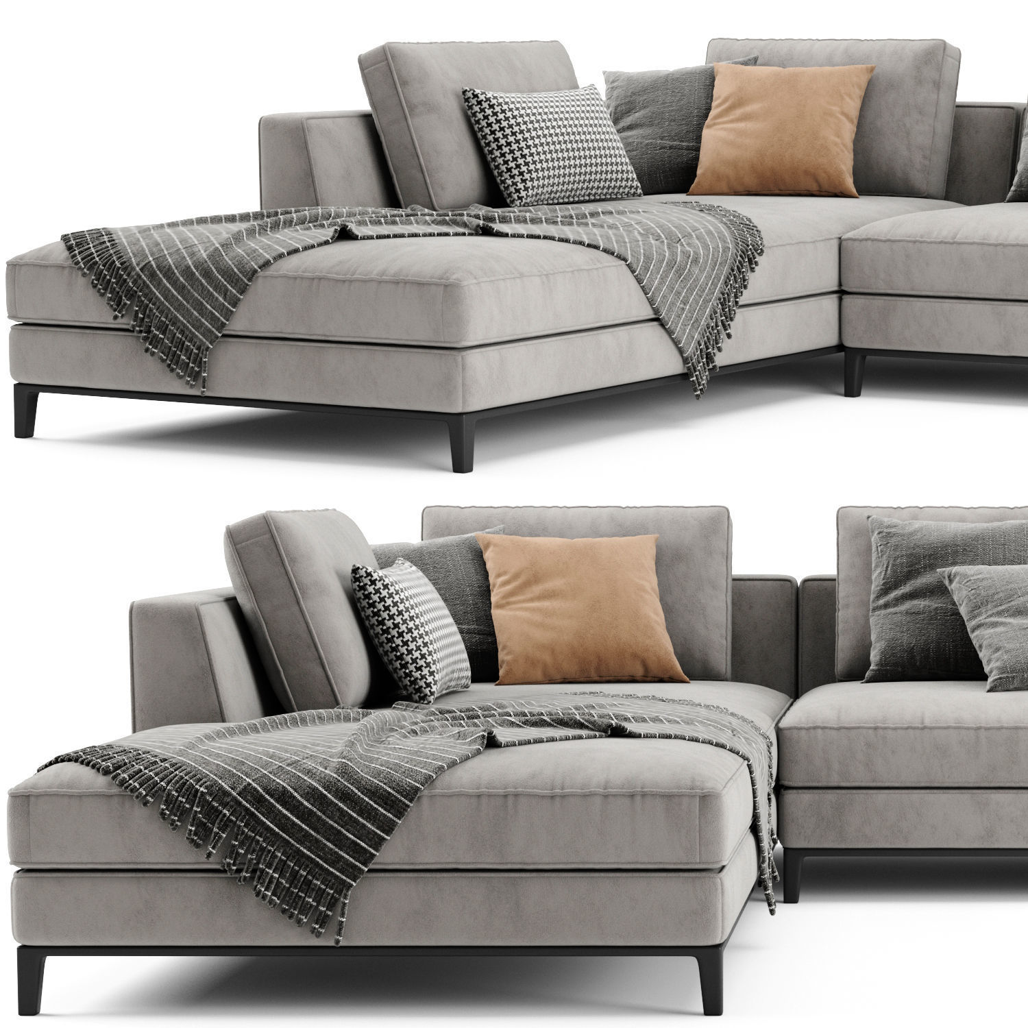 Lucrezia Chaise Longue Sofa 3D model_2