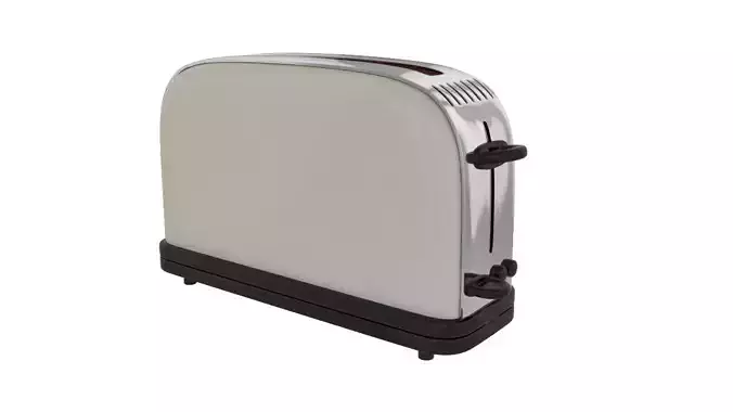 Electric Single Bread Toaster 3D model
