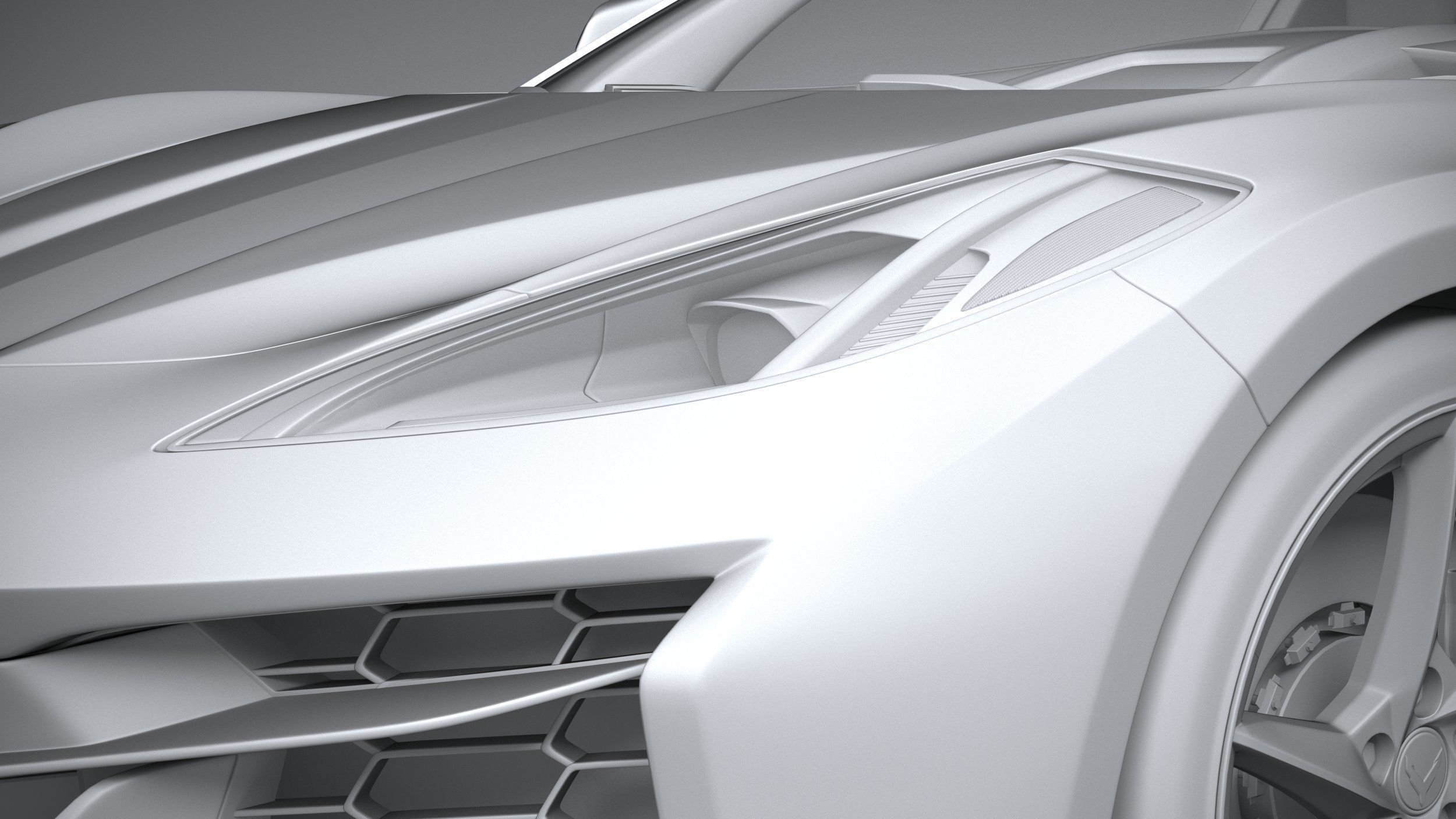 Chevrolet Corvette E-Ray CG 2024 3D model_23