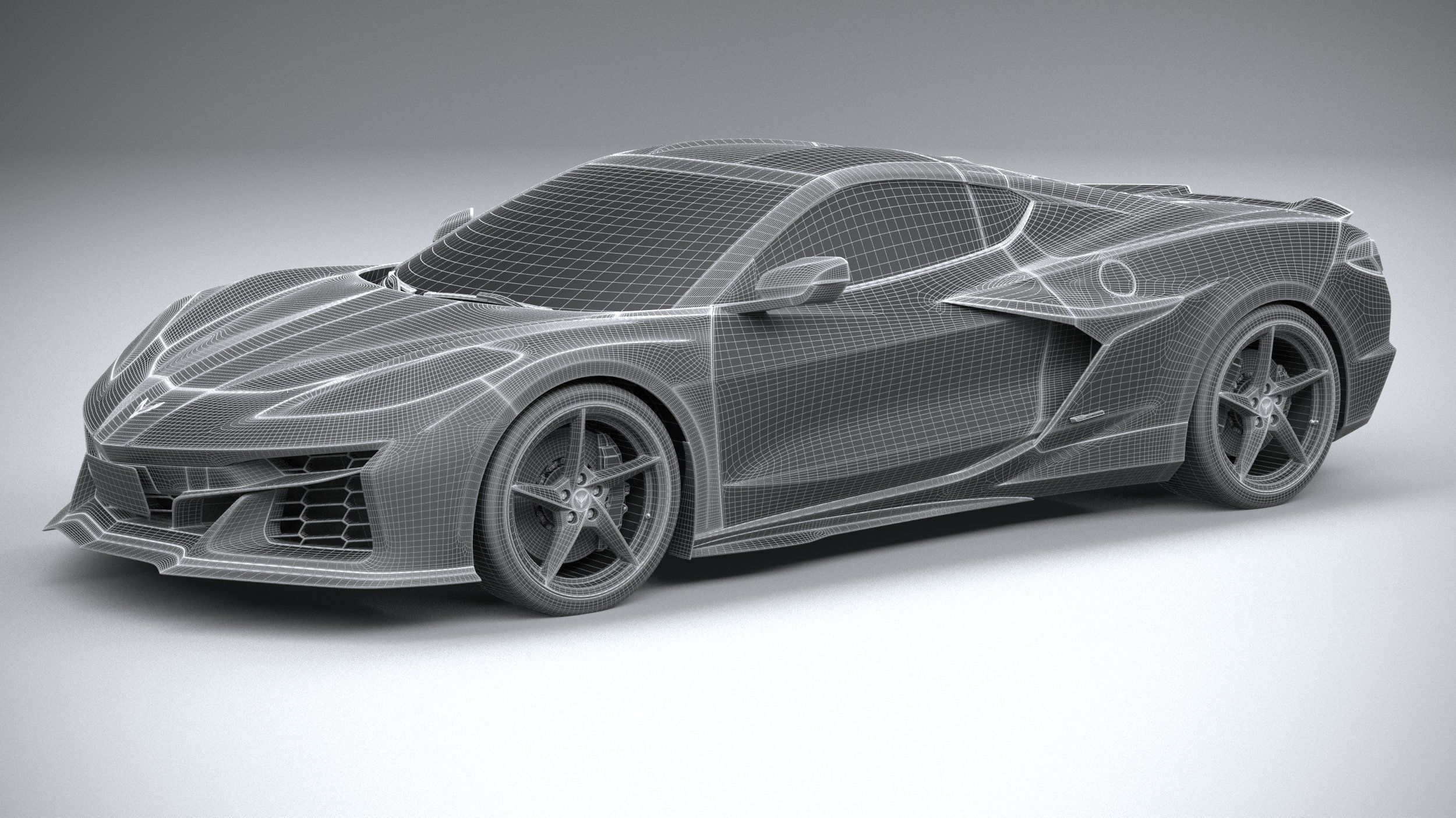 Chevrolet Corvette E-Ray CG 2024 3D model_29