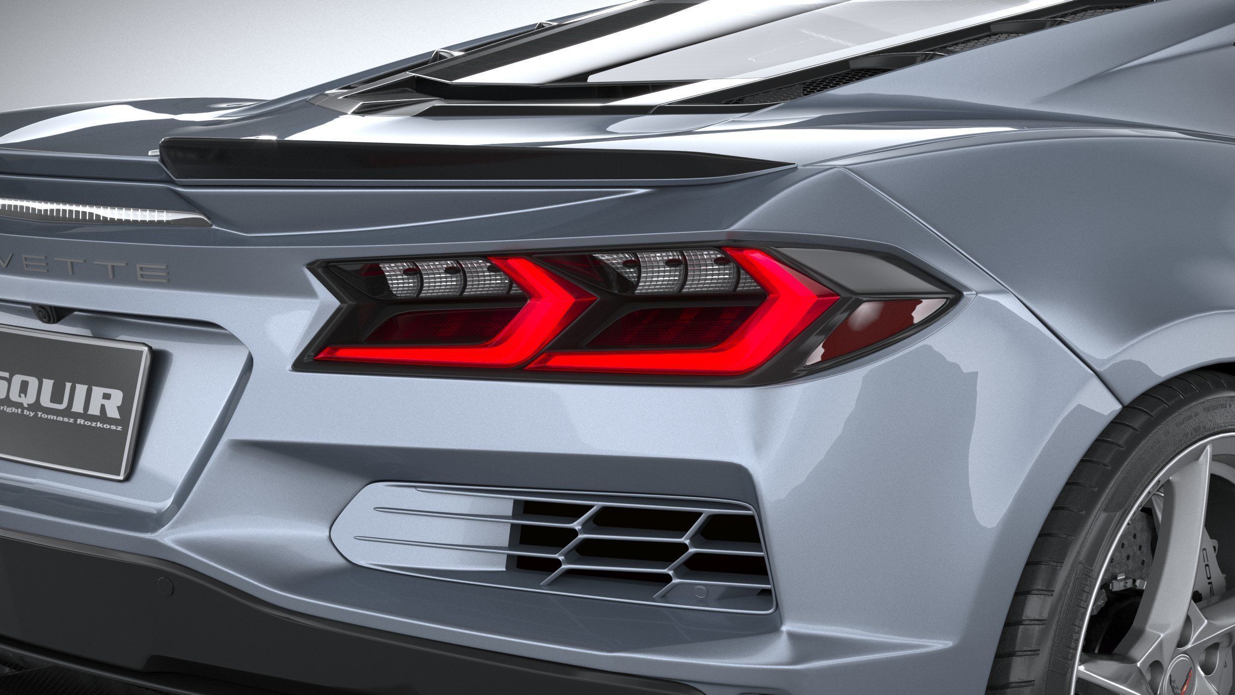 Chevrolet Corvette E-Ray CG 2024 3D model_18
