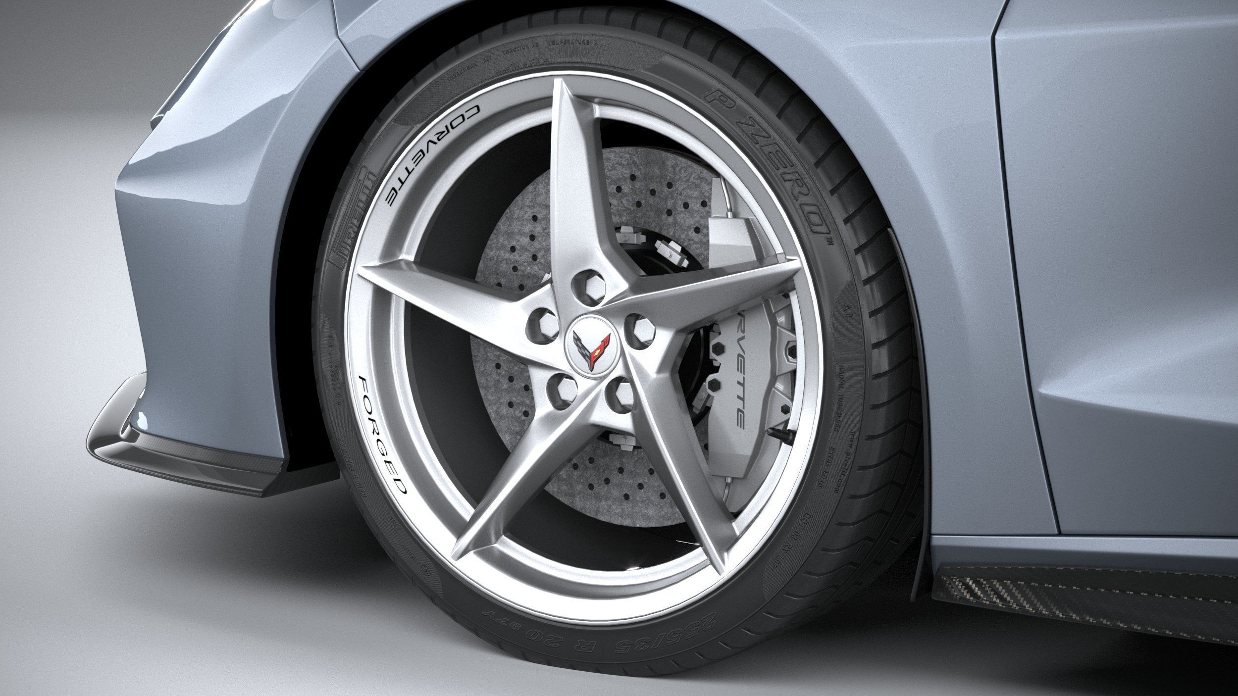 Chevrolet Corvette E-Ray CG 2024 3D model_16