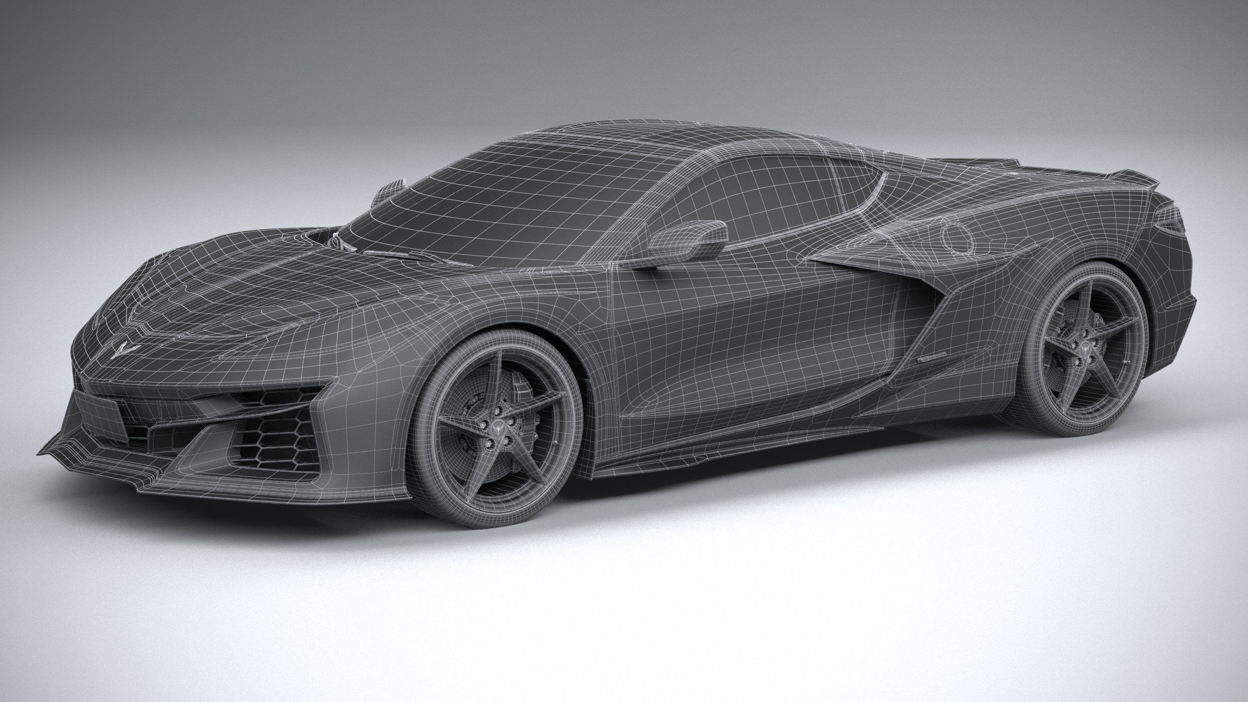 Chevrolet Corvette E-Ray CG 2024 3D model_31