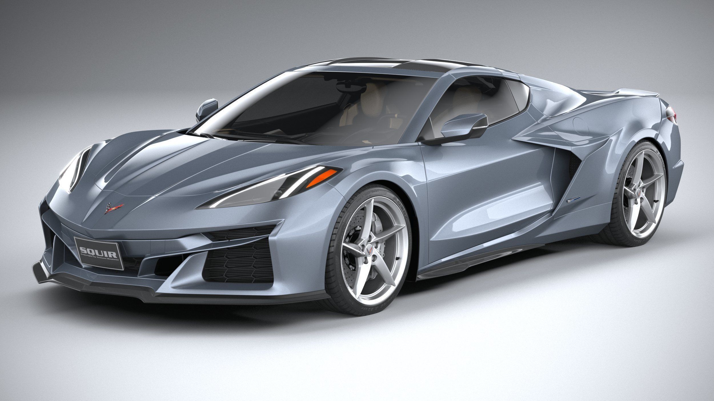 Chevrolet Corvette E-Ray CG 2024 3D model_1