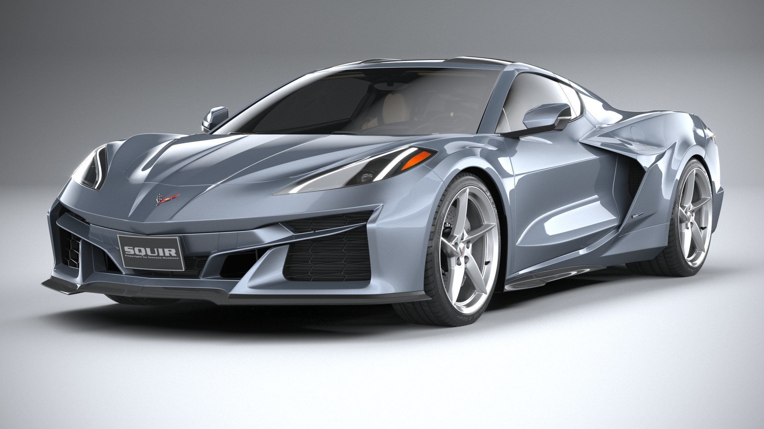 Chevrolet Corvette E-Ray CG 2024 3D model_2