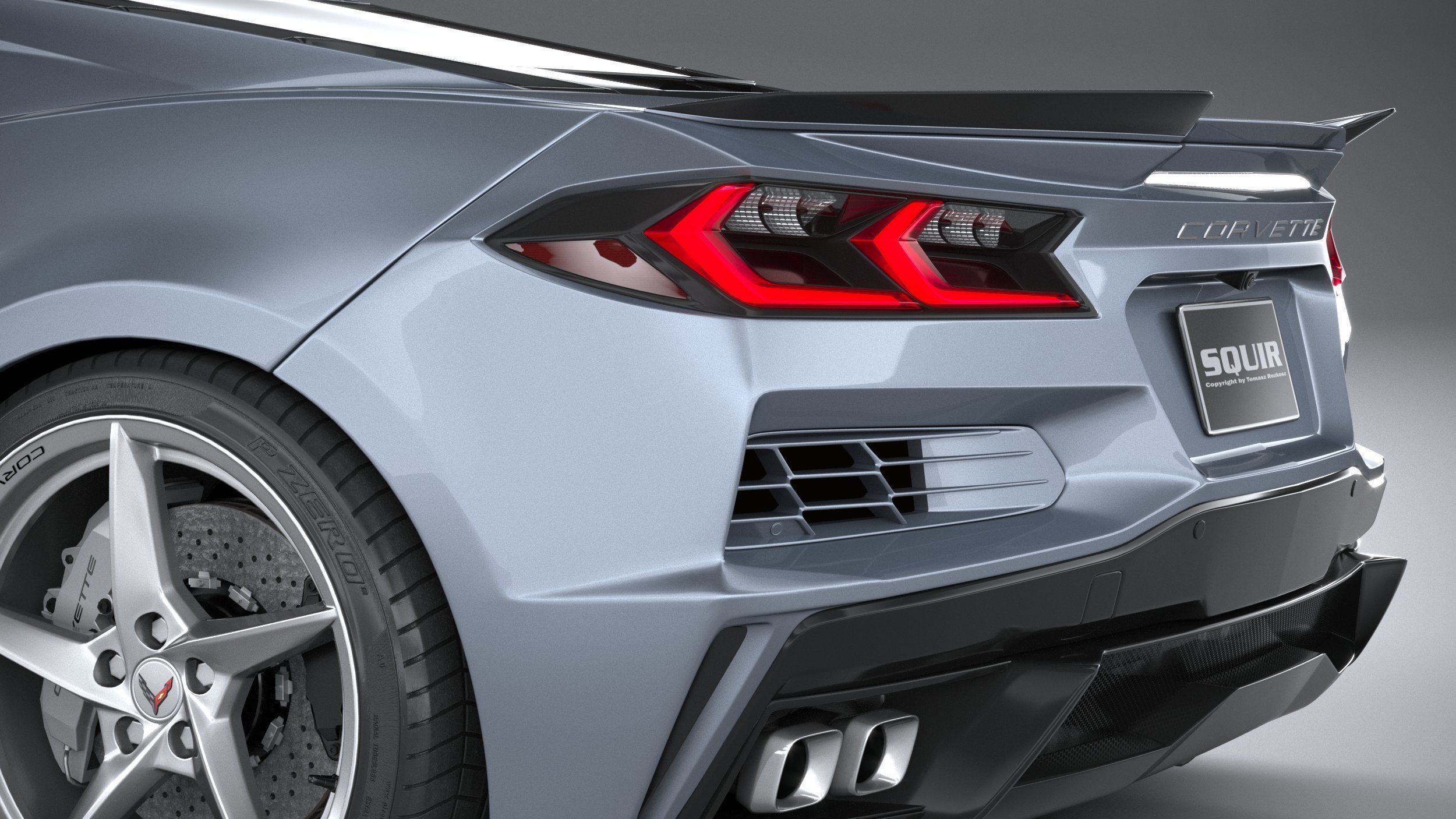 Chevrolet Corvette E-Ray CG 2024 3D model_6