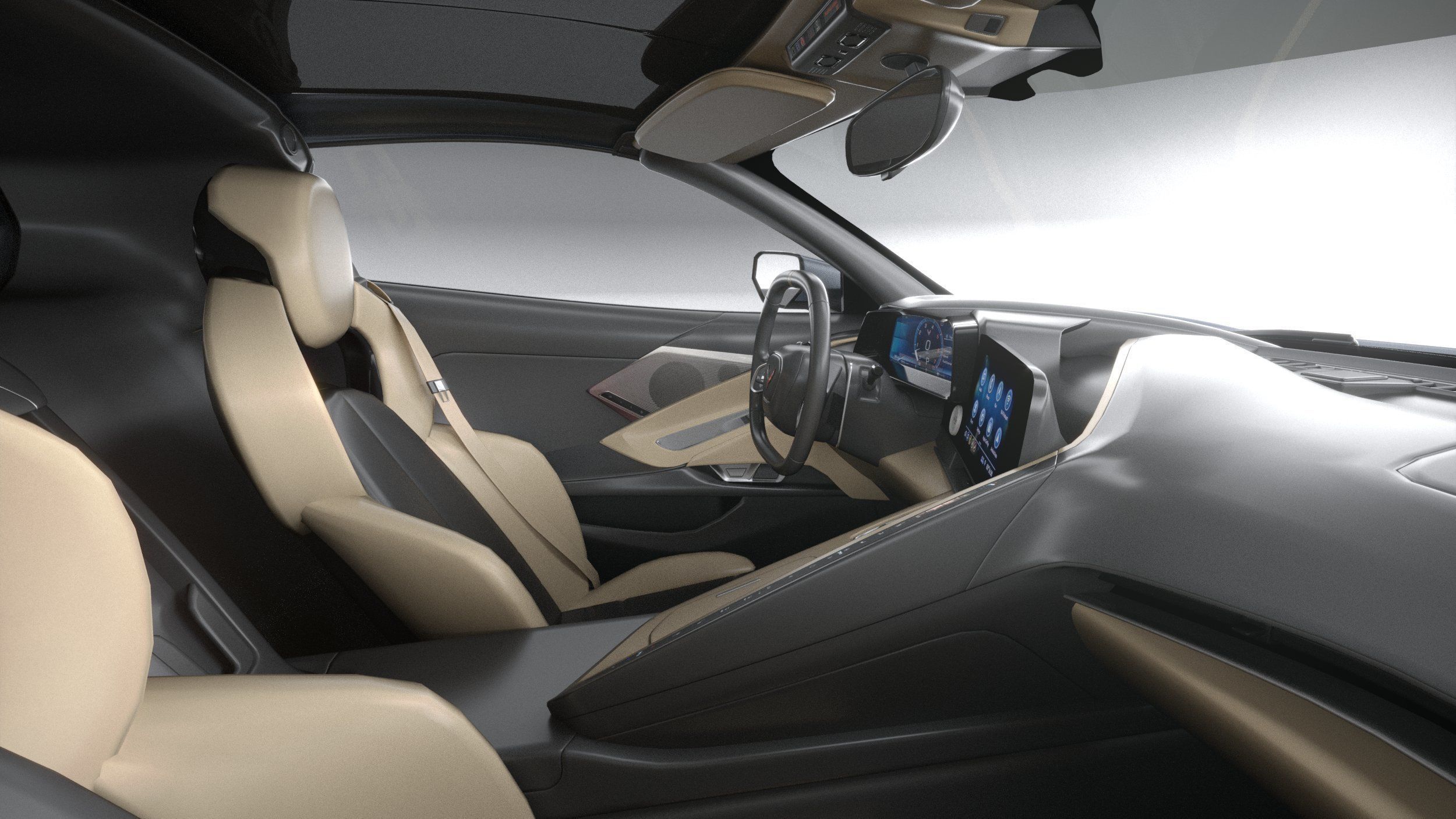 Chevrolet Corvette E-Ray CG 2024 3D model_28