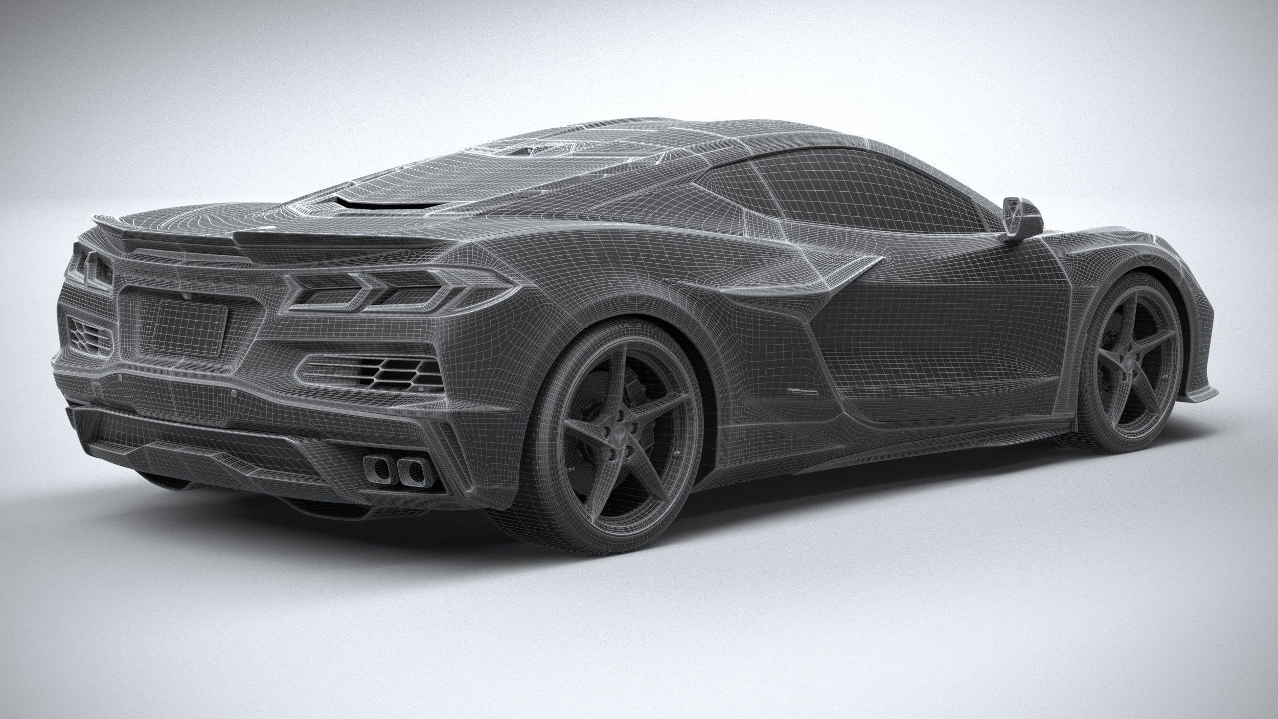 Chevrolet Corvette E-Ray CG 2024 3D model_30