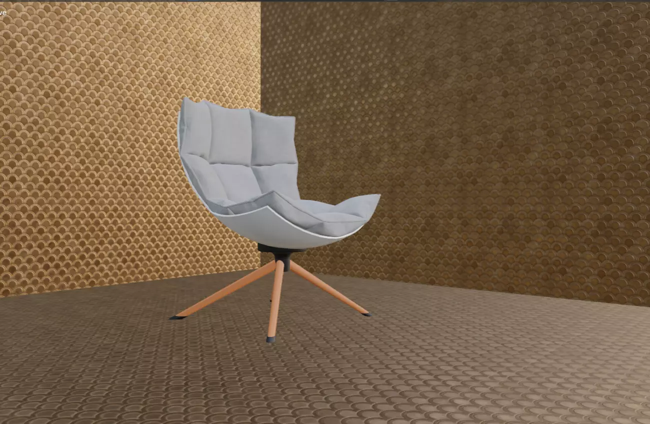 modern chair 3D model_0