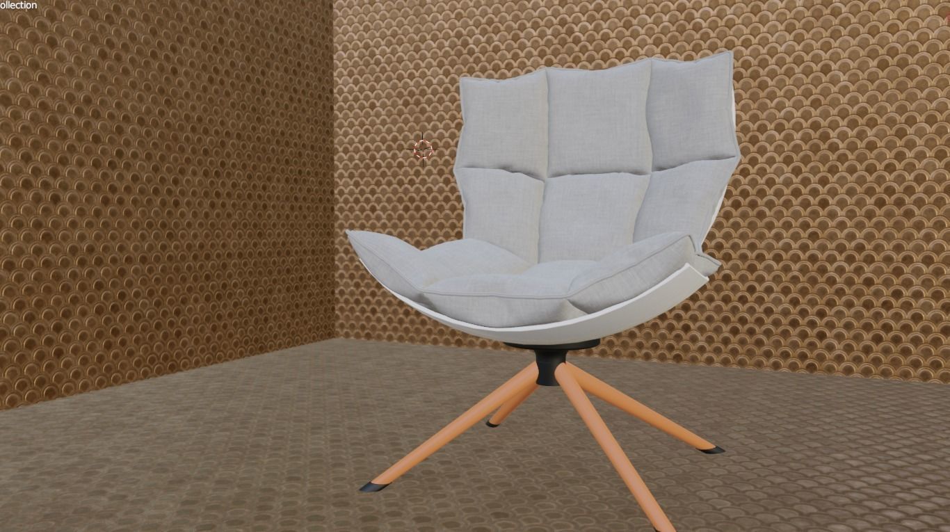 modern chair 3D model_1