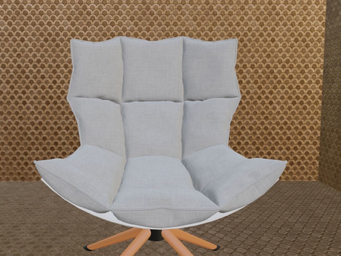 modern chair 3D model_5