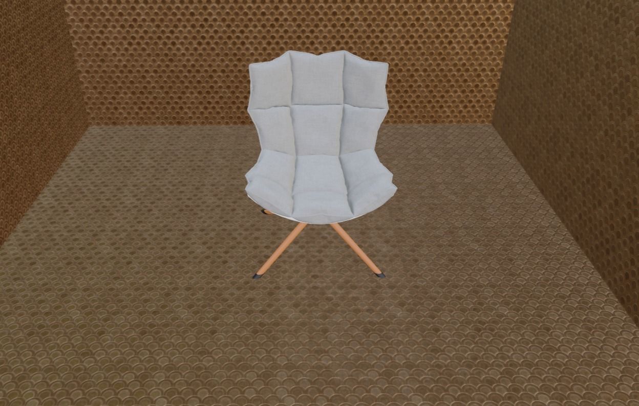 modern chair 3D model_2