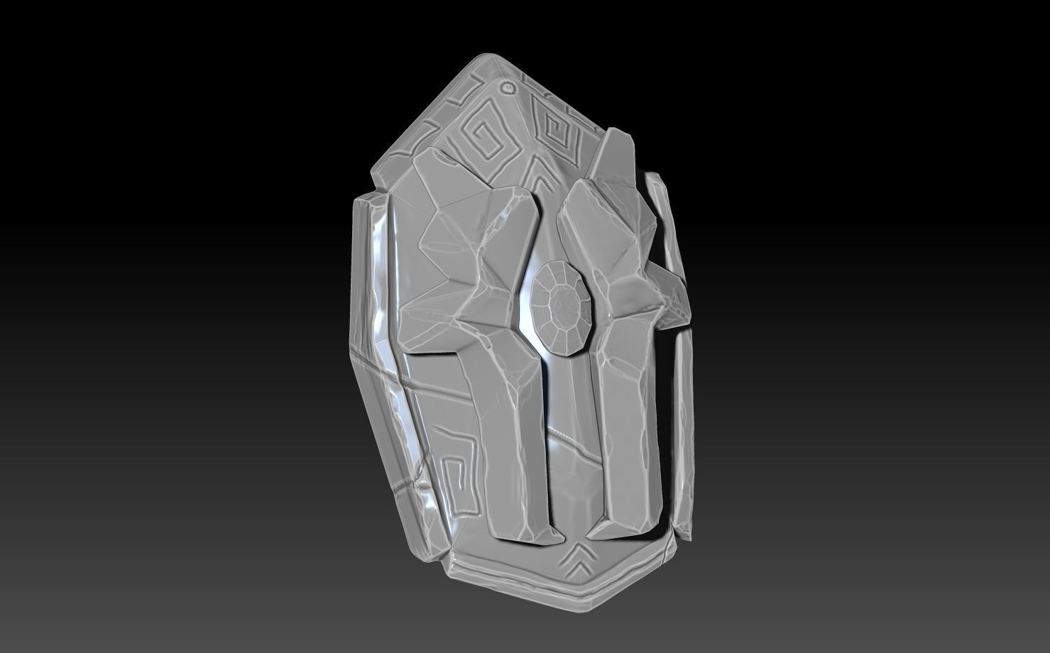 male character with game low model Low-poly 3D model_7