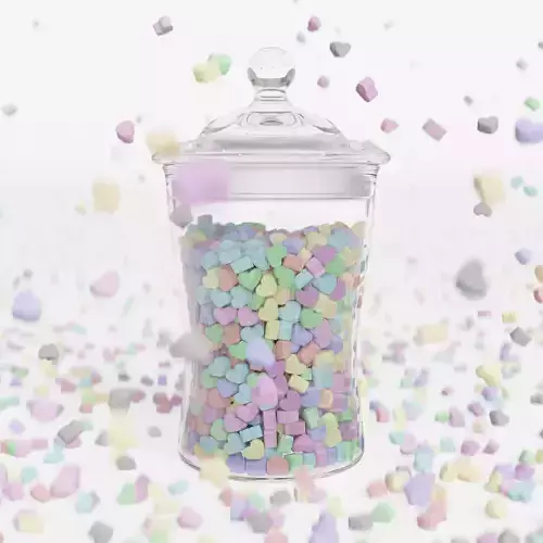 Love Heart Candy  Free low-poly 3D model