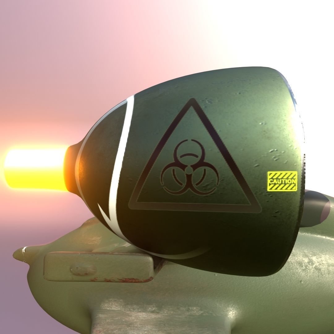 Modern-fighter fighter jet with two flames Low-poly 3D model_8