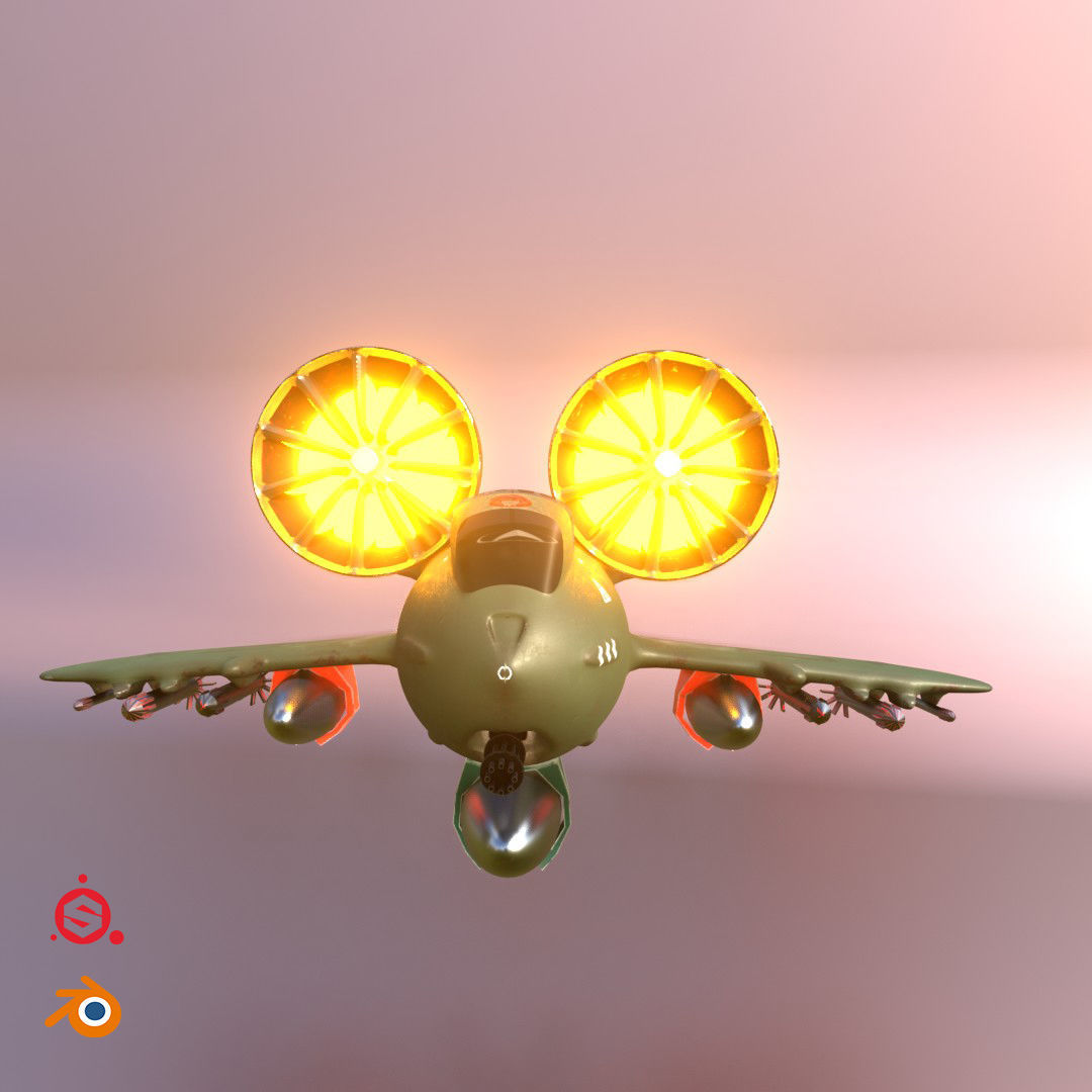 Modern-fighter fighter jet with two flames Low-poly 3D model_5