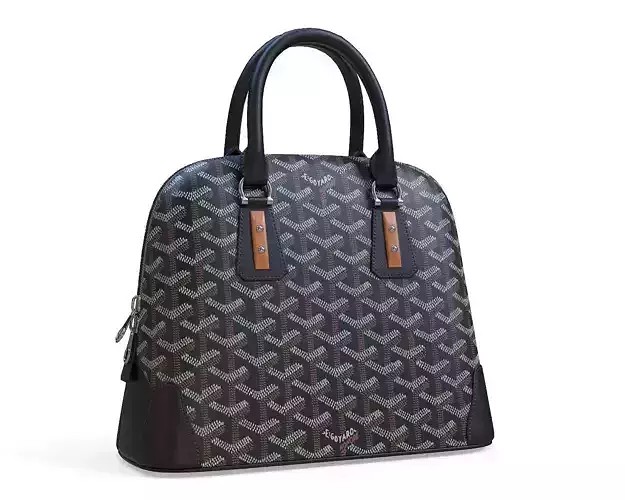 Goyard Vendome Bag Black Low-poly 3D model