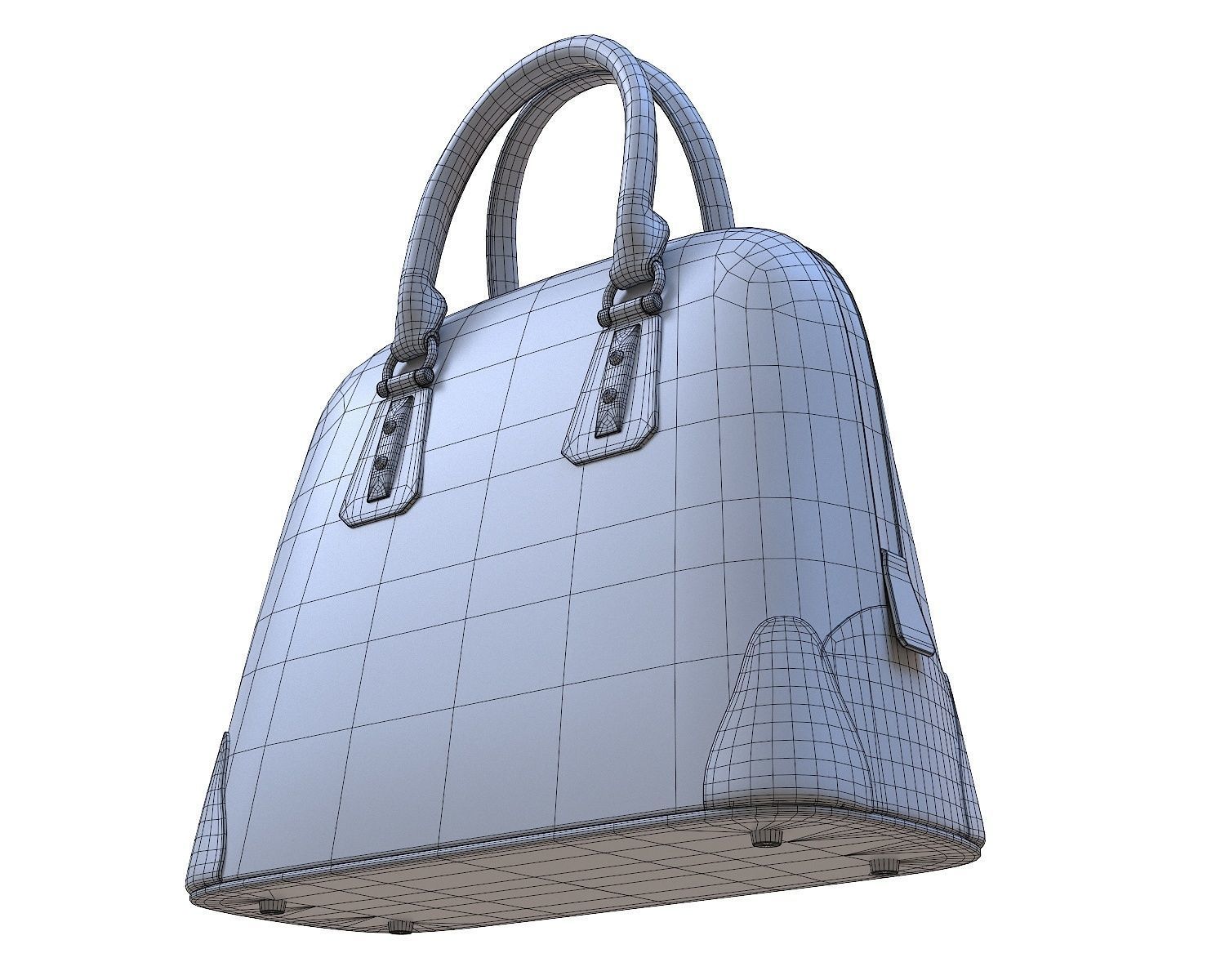 Goyard Vendome Bag Black Low-poly 3D model_7