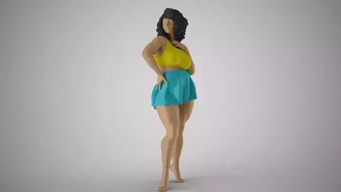 Swanky Girl 3D print model