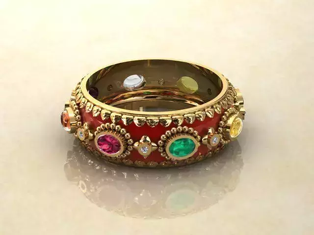 Thai Noppakao Ring 3D print model