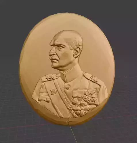 Reza Shah Pahlavi 3D print model
