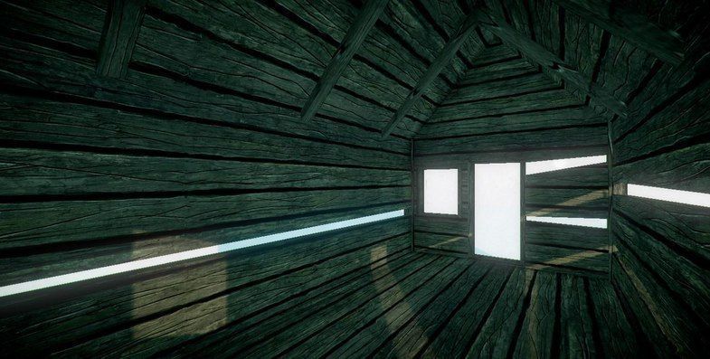 Little Forest Cabin Low-poly 3D model_2