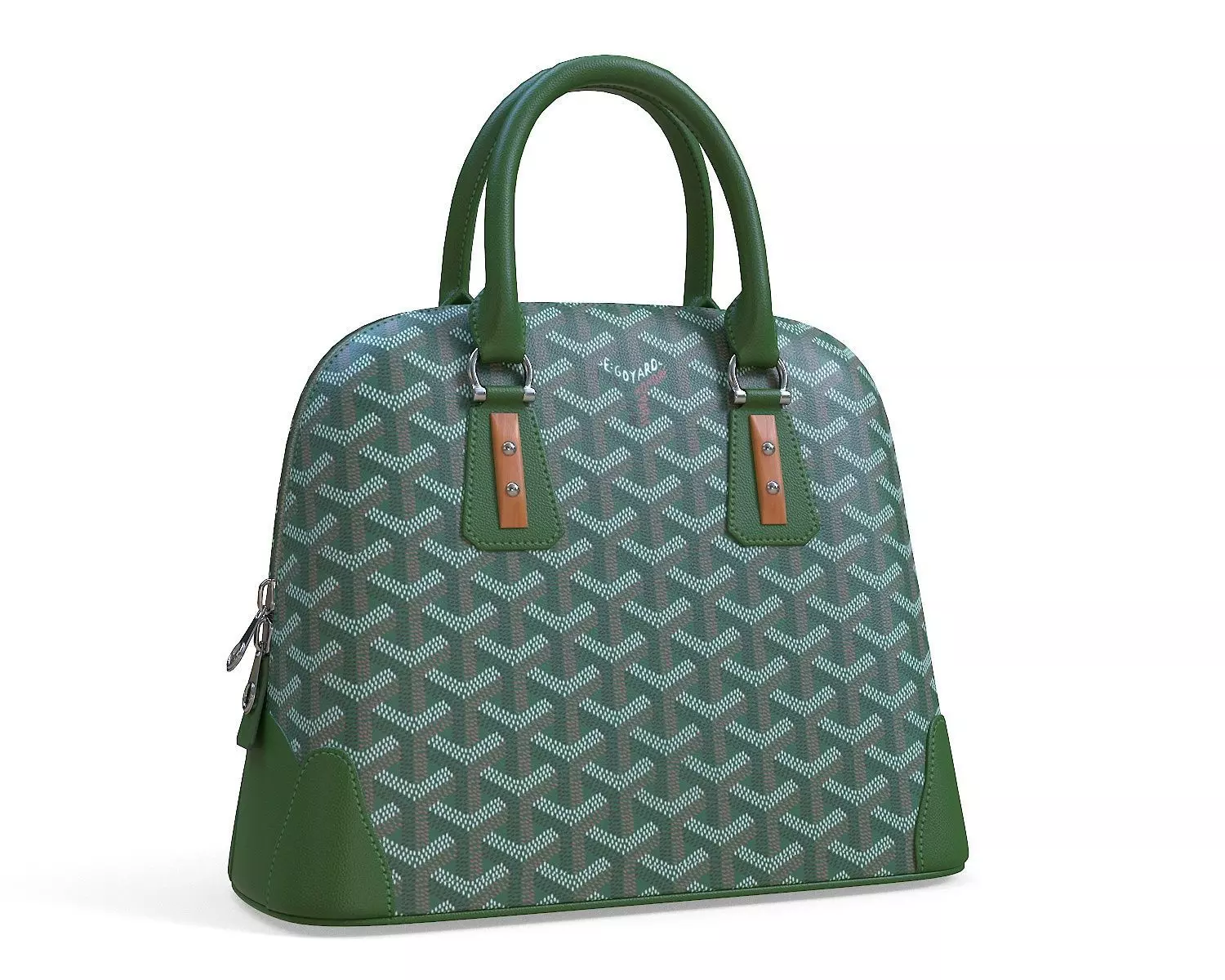 Goyard Vendome Bag Green Low-poly 3D model_0