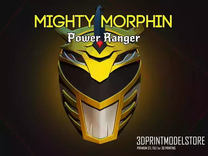 Mighty Morphin Lord Drakkon Power Rangers Cosplay Helmet 3D print model