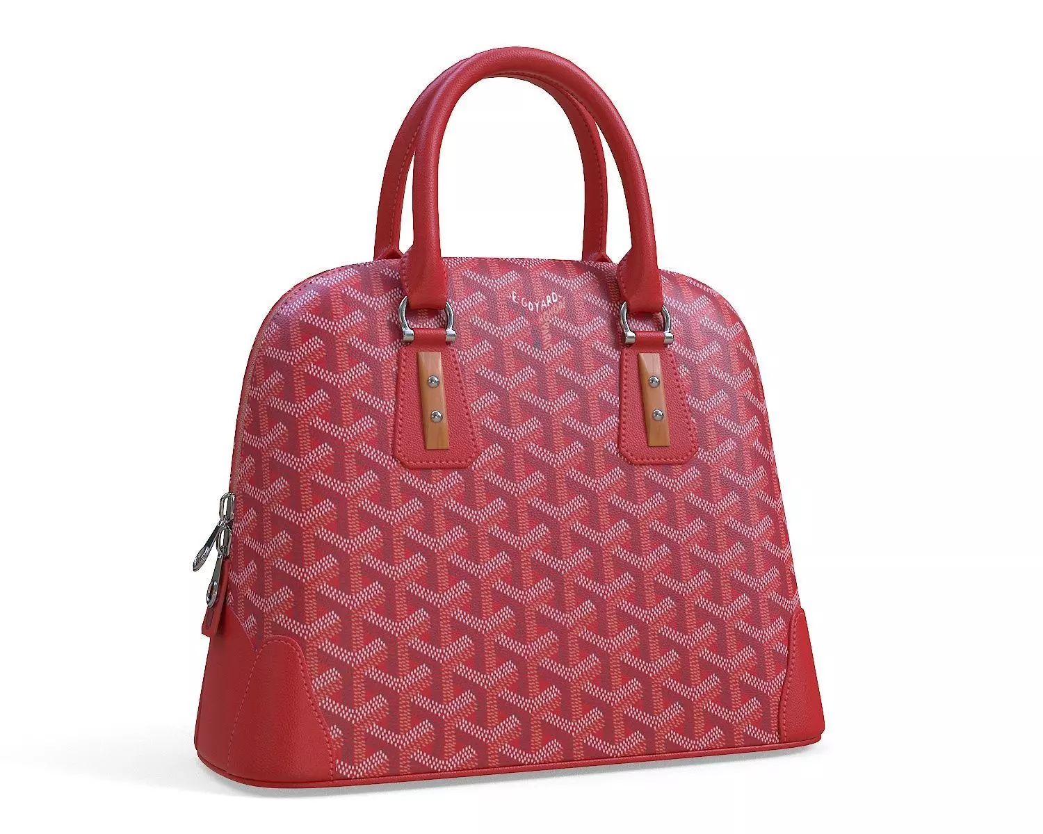 Goyard Vendome Bag Red Low-poly 3D model_0