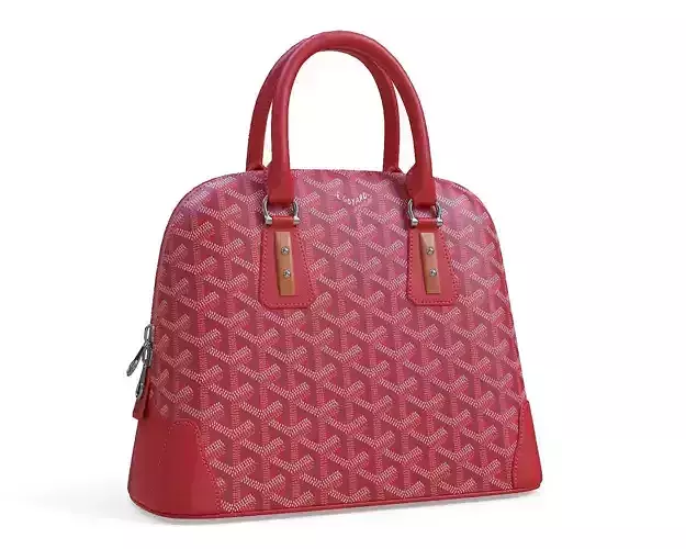 Goyard Vendome Bag Red Low-poly 3D model