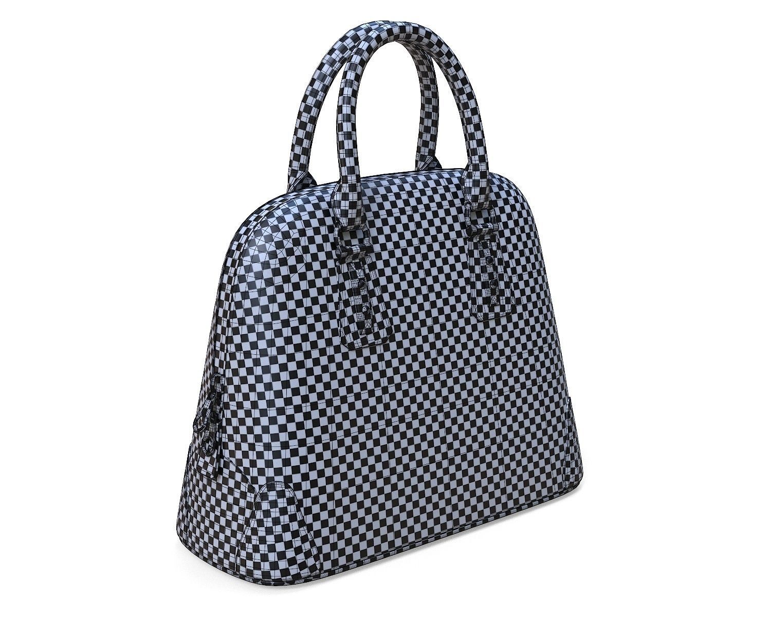 Goyard Vendome Bag Red Low-poly 3D model_8