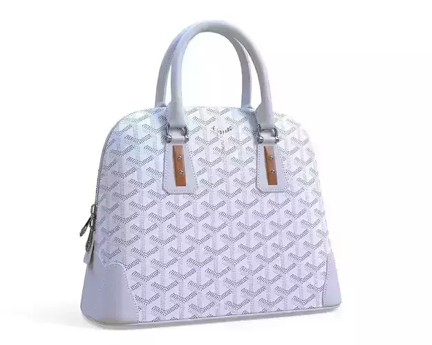 Goyard Vendome Bag White Low-poly 3D model