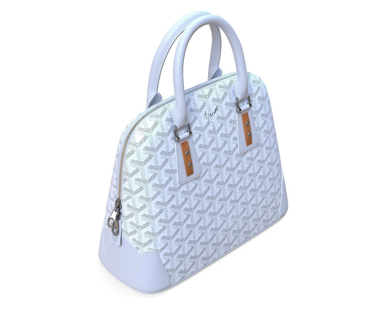 Goyard Vendome Bag White Low-poly 3D model_5
