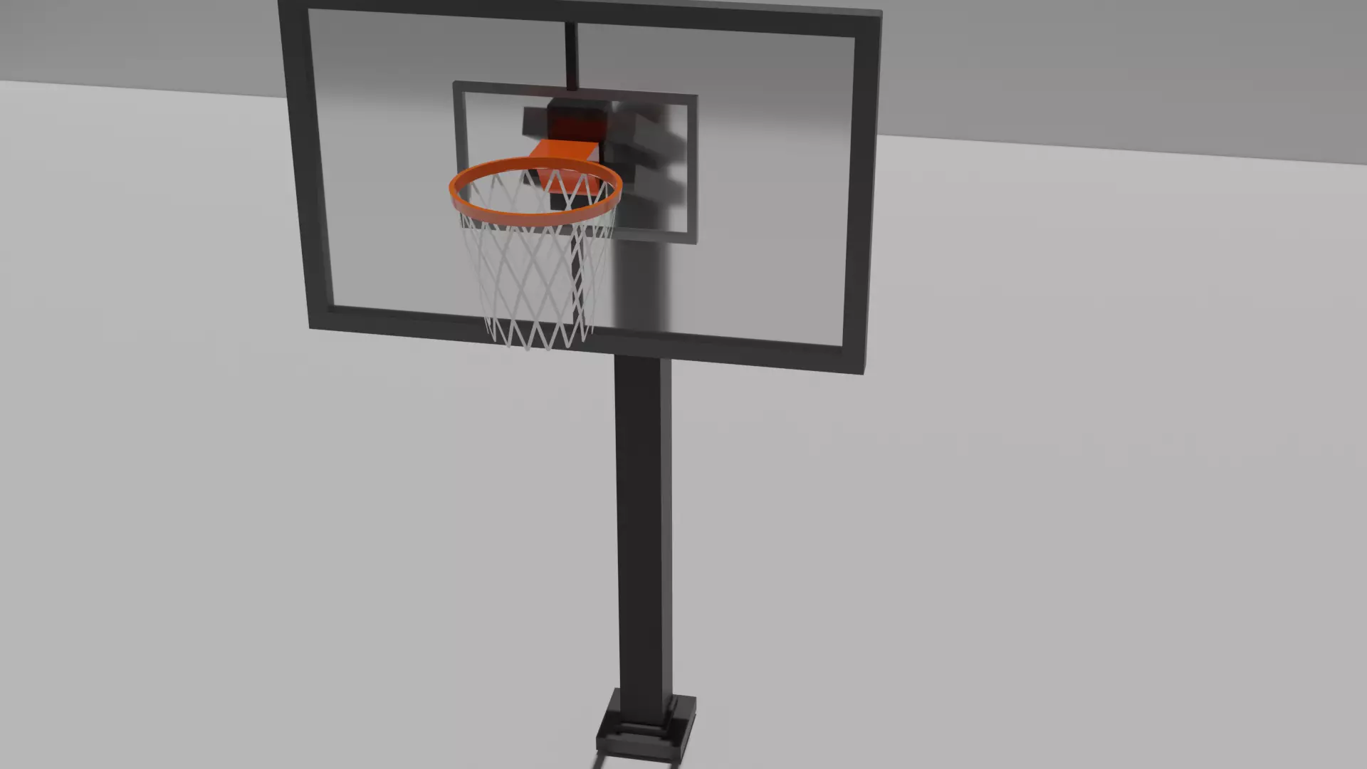 canestro basket basketball hoop 3D model_0