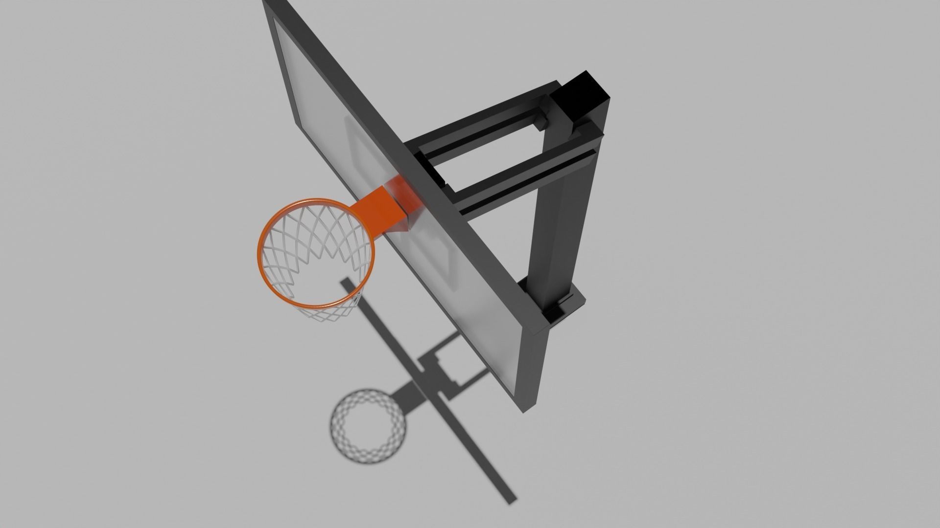 canestro basket basketball hoop 3D model_8