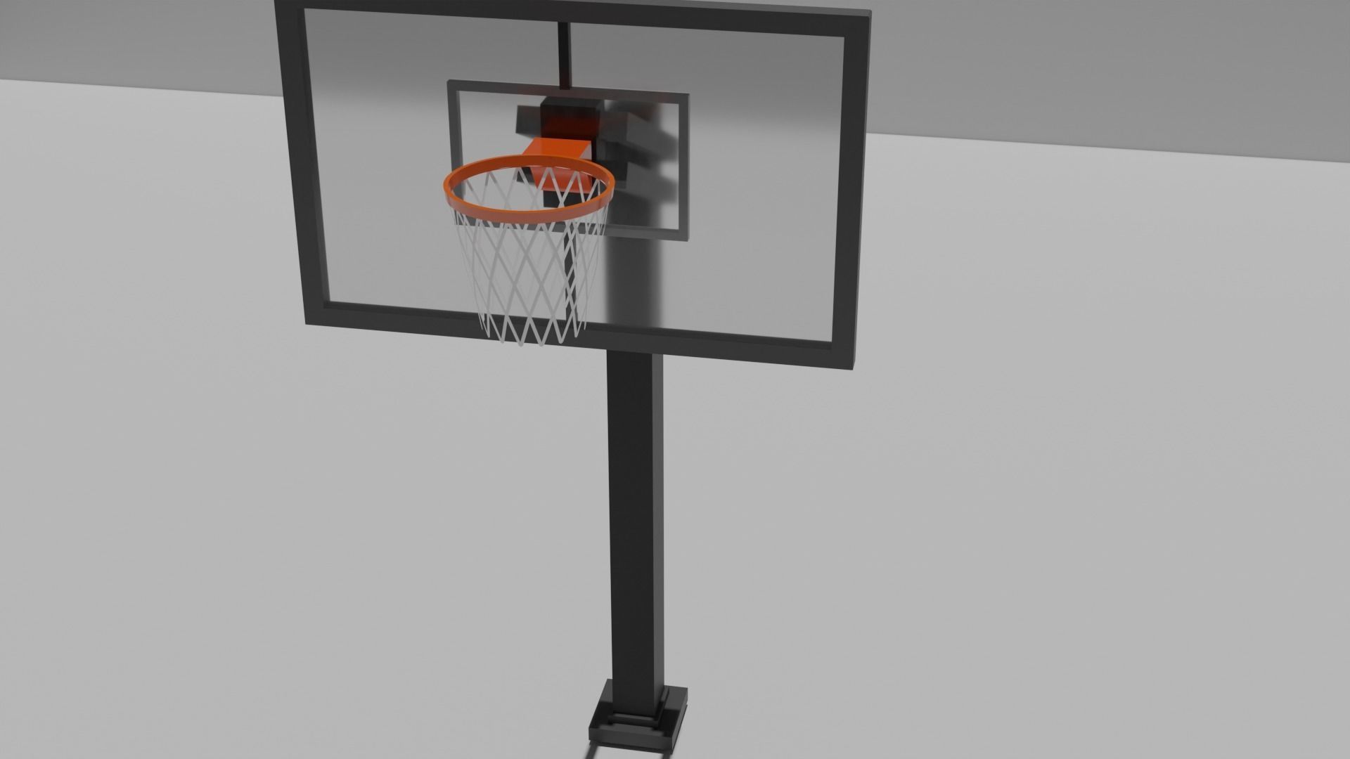 canestro basket basketball hoop 3D model_1