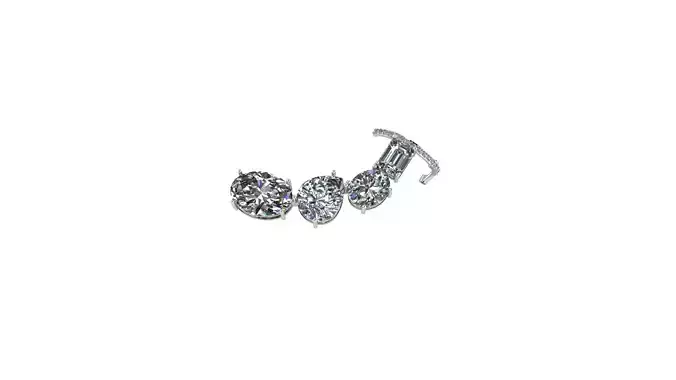 earring earcuff 3D print model