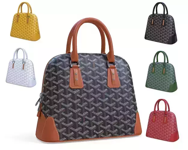 Goyard Vendome Bag 3D Model Collection Goyard Vendome Bag 3D Model Collection