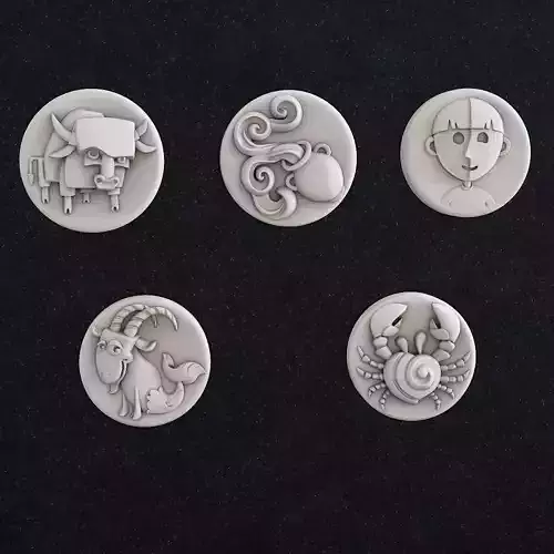  Zodiac signs Pendant