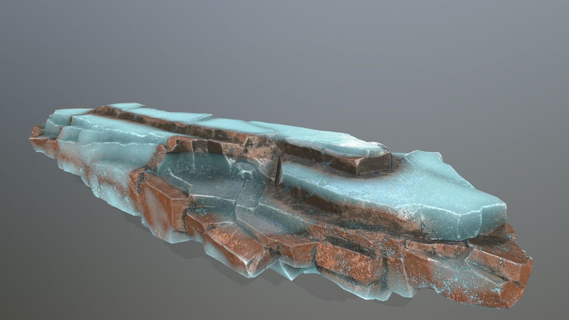 ice rocks Low-poly 3D model_10