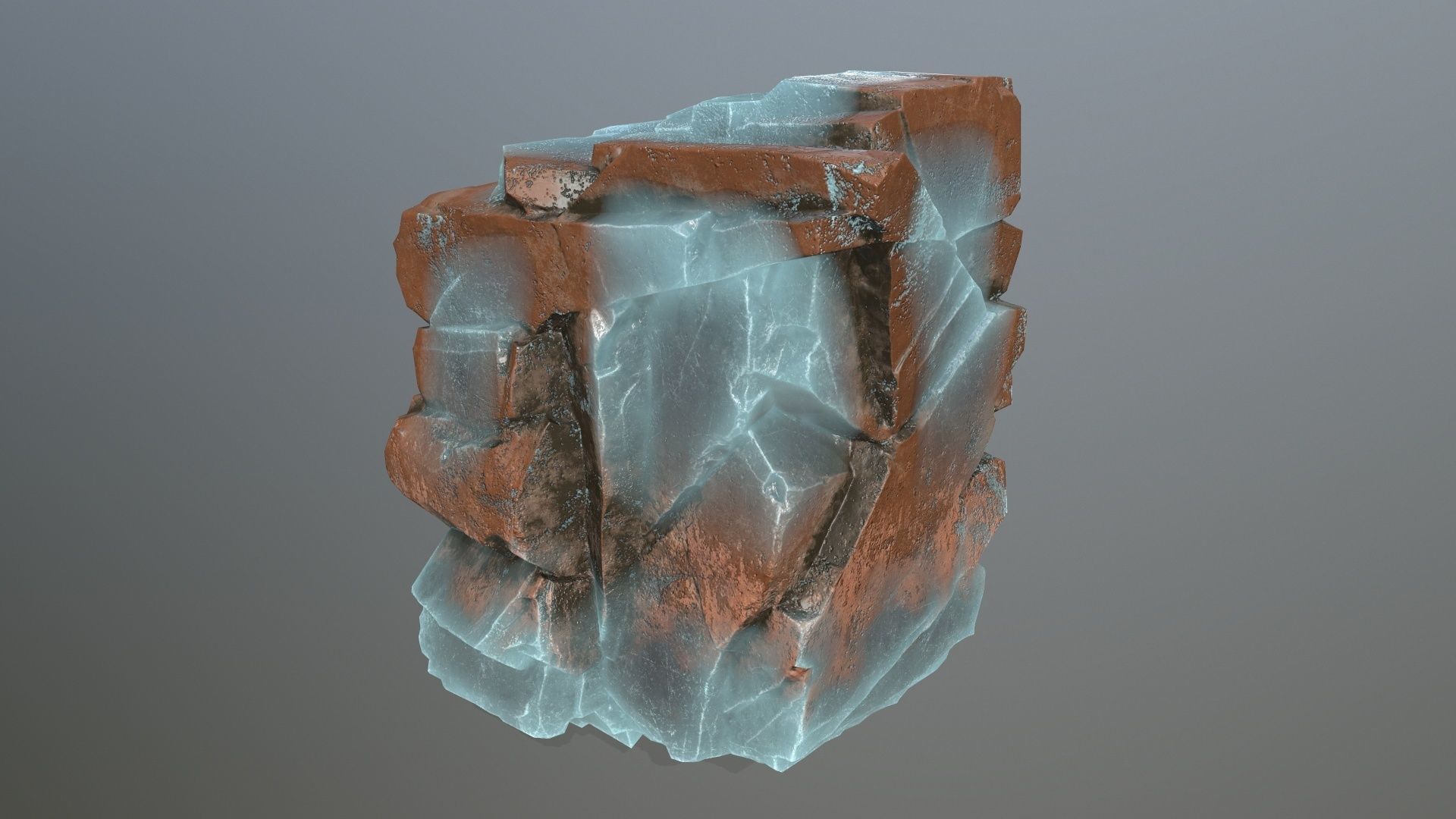 ice rocks Low-poly 3D model_16