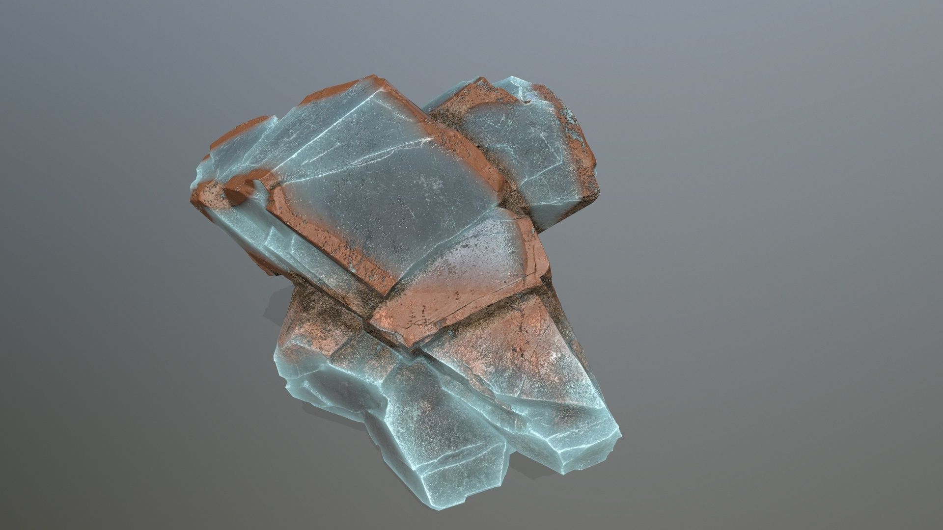 ice rocks Low-poly 3D model_13