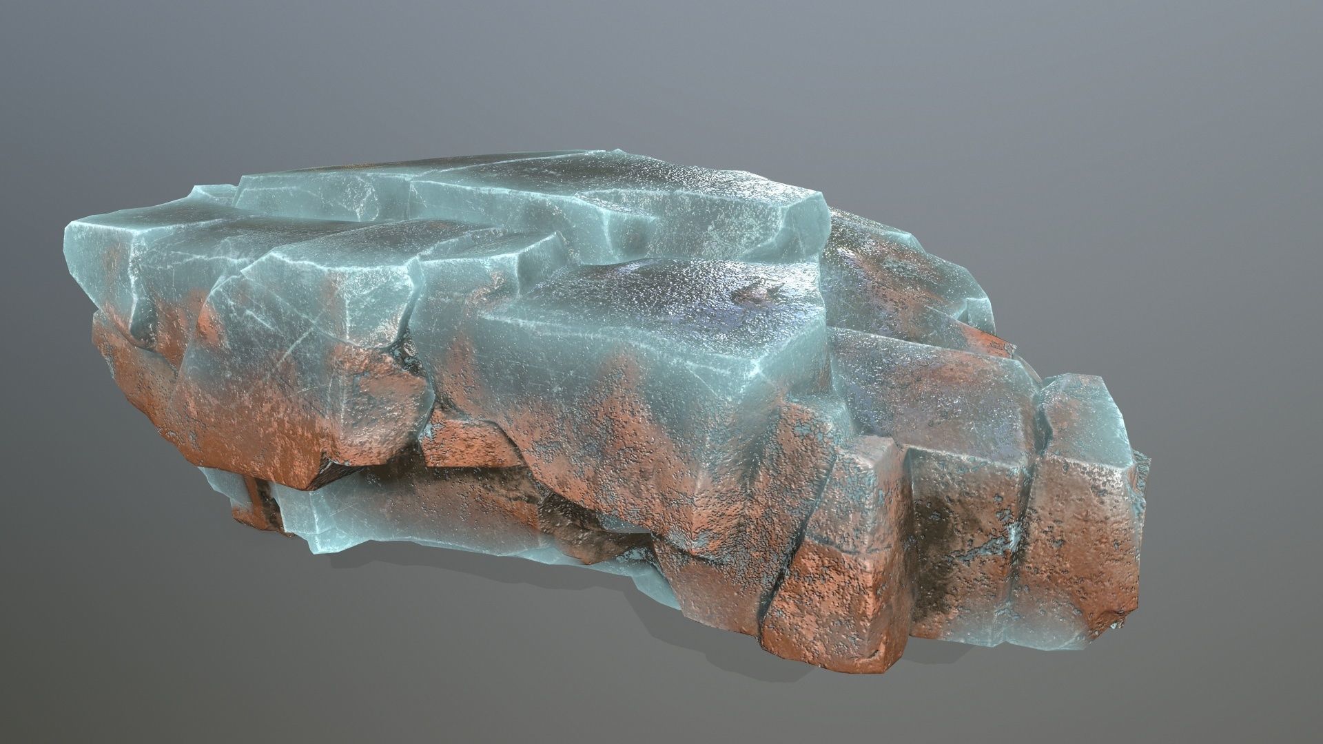 ice rocks Low-poly 3D model_12