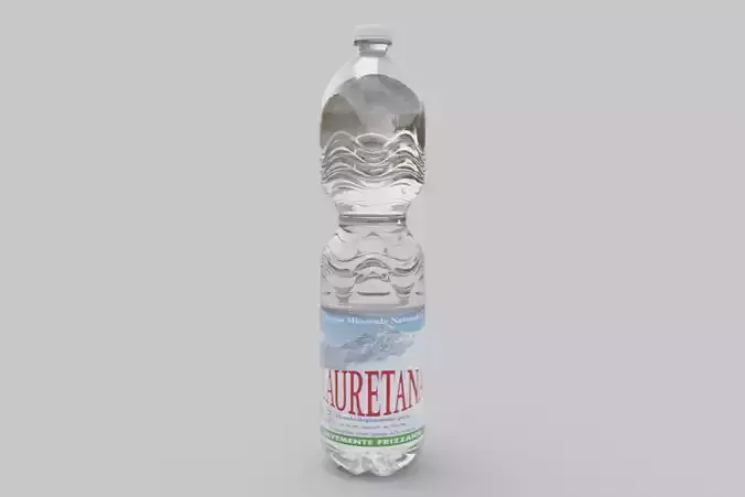 A simple water bottle 3D model