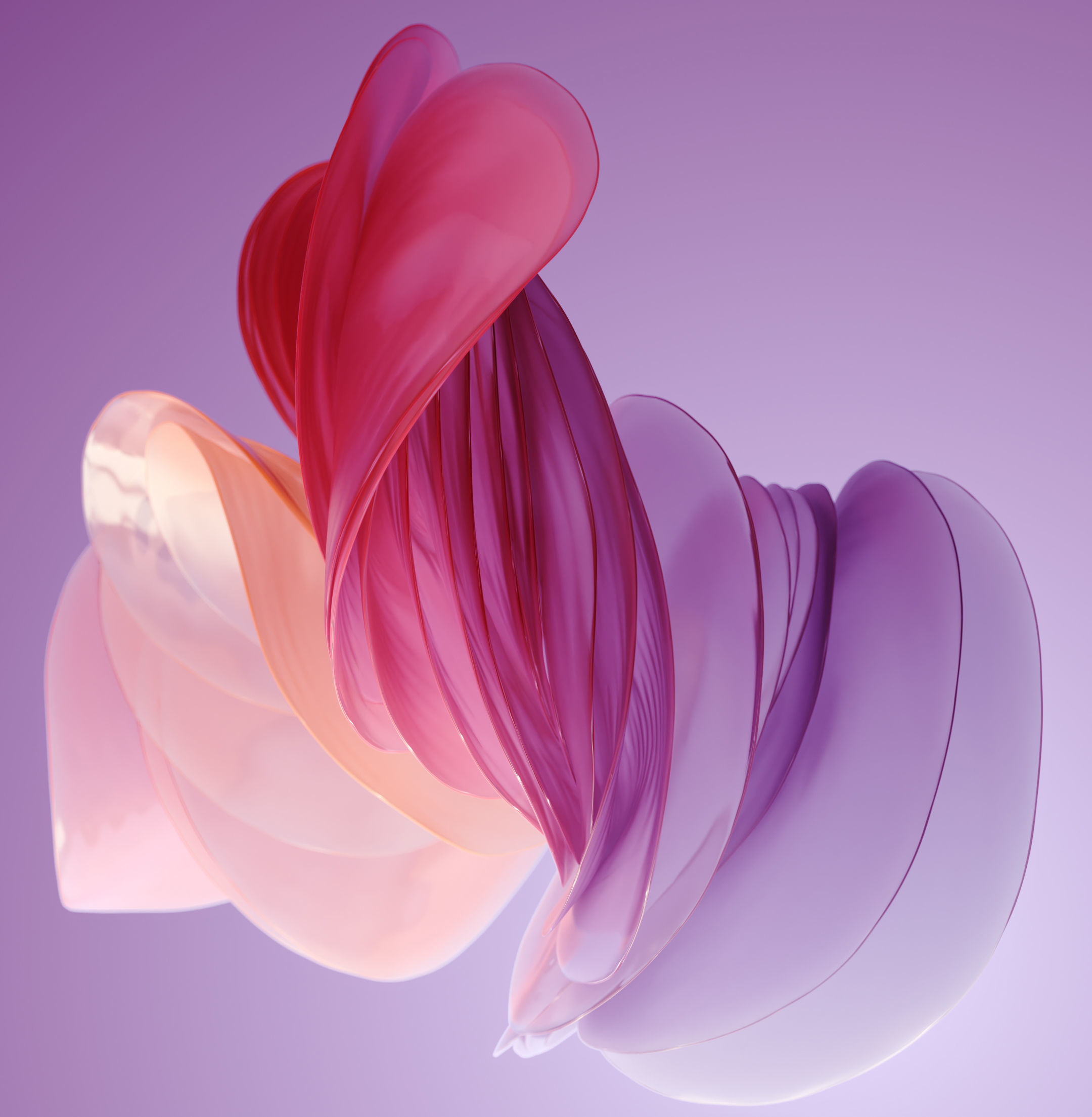 Abstract Art with Cloth simulation  Low-poly 3D model_10